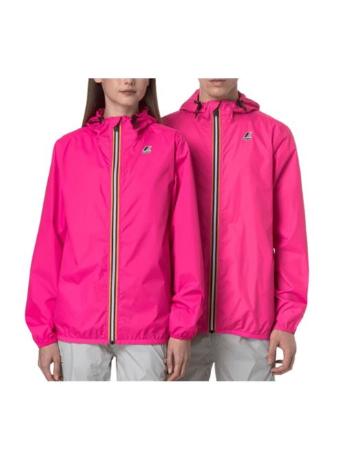 giubbotto unisex corto nylon fuchsia K-WAY | K2123ZWX1B